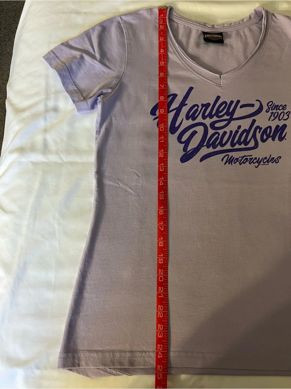 Harley-Davidson Lavender V-Neck Tee